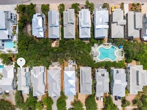 Aerial View of Inlet Breeze and Community Pool