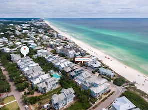 Aerial View of the Barbery Coast Neighborhood and Community Pool