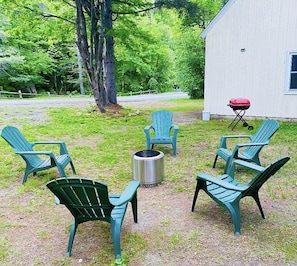 Fire pit and BBQ for renter use