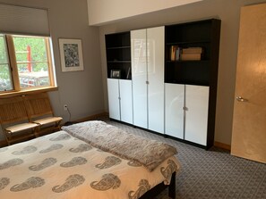 Bedroom (features blackout shades)