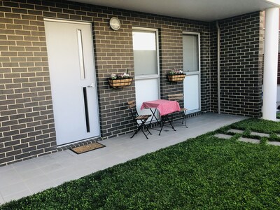 Generous backyard, 15mins to the CBD. Heated pool in complex. Brand new