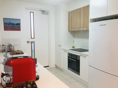 Generous backyard, 15mins to the CBD. Heated pool in complex. Brand new