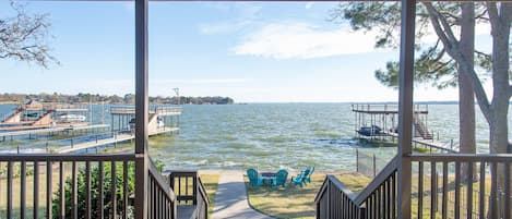 Views of open waters from the back porch door!