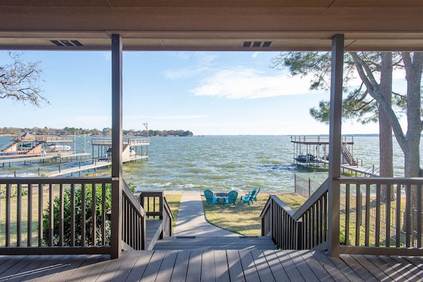 Views of open waters from the back porch door!