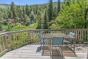 Sunny south facing back deck