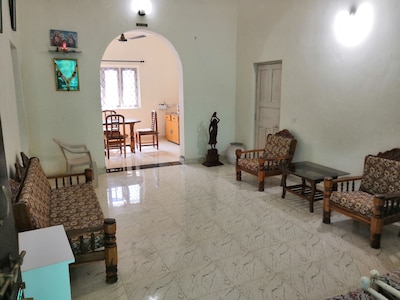 Entire top floor of villa, 50 meters from beach.