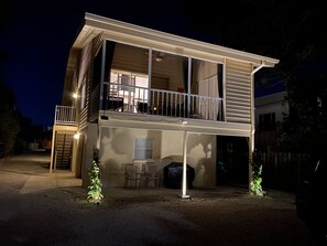 Night time view. Grill located below lanai.