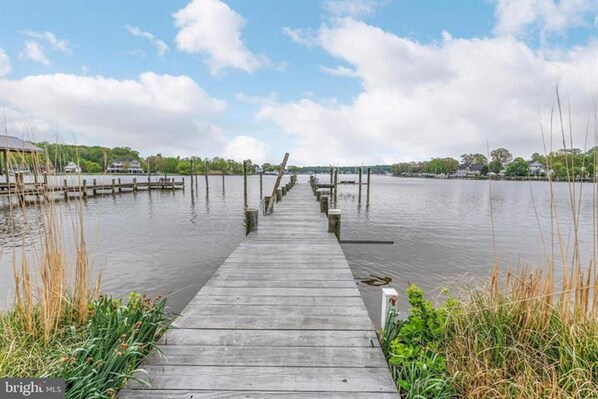 Stunning view.  Gorgeous sunrises.  Birdwatcher's and boater's paradise.