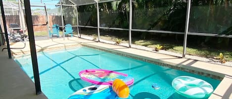 Relaxing and inviting  private pool