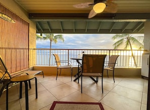 From the living room looking out to the lanai.