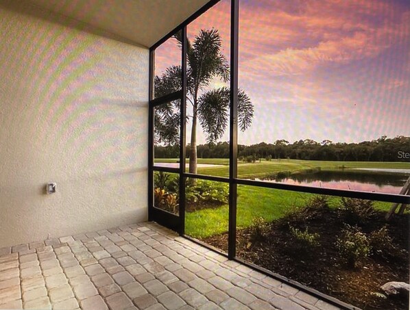 Peaceful Pond and Golf Course View