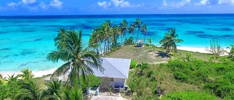 Aerial view from the front of the house