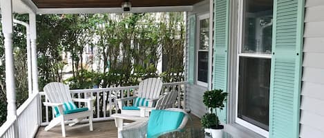 Enjoy relaxing on the porch with a book or in the company of family & friends. 