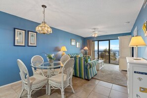 Dining area with seating for four.