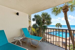 Private balcony with Gulf view
