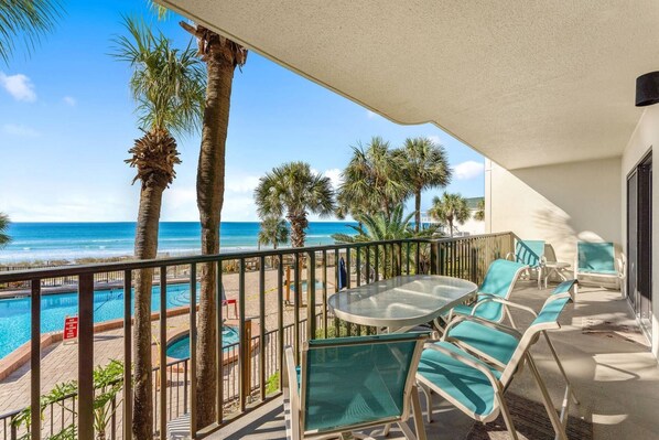 Private balcony with Gulf view