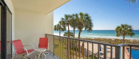 Great views from your 2nd floor condo that overlooks the Gulf and pool.