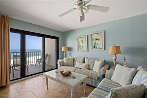 Living room with balcony access