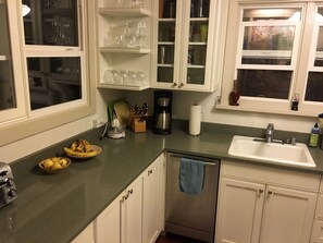 Fully stocked kitchen