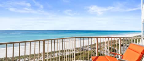 Balcony View | Breathe Easy Rentals - Gorgeous view from your 7th floor balcony looking west.