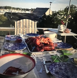 Lobster Dinner on the Deck