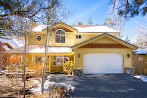 Exterior Front View - parking for 3 vehicles in driveway, 1 vehicle in garage, direct access to  home