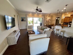 Walking further inside the house 