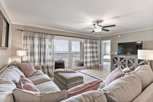 Living Room and Balcony with Ocean View