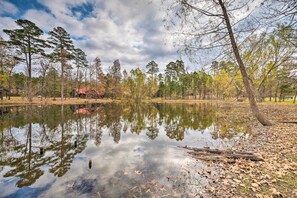 Peaceful Pondside Location | Outdoor Seating | Forest Setting