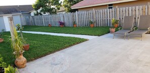 Large backyard