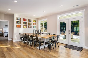 Large dining table