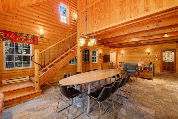 Warm and inviting natural wood