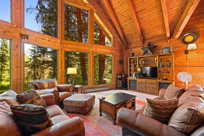 Open living space with natural light.