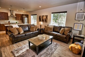 Mid level living area - open floor plan.