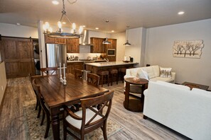 Open design is warm and welcoming.