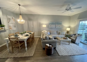 2nd Floor:  Living Room / Dining Room