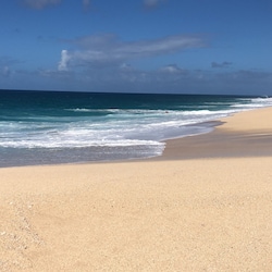 Beautiful open beaches, waves, shells