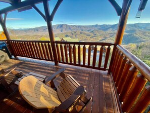 Enjoy a glass of wine, a good book, and an amazing view