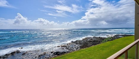 Ocean front view from lanai