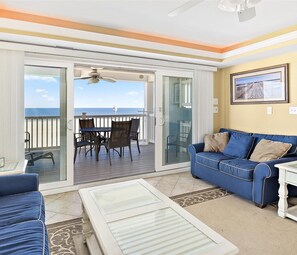 Living area at Ocean City Boardwalk Suites N-2