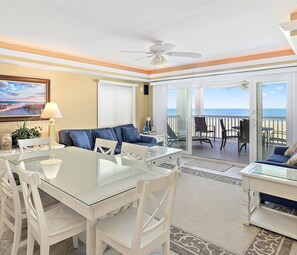 Living area at Ocean City Boardwalk Suites N-2