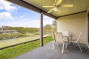 Covered Patio with Golf Course View