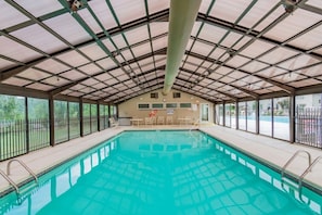 Our indoor pool is open year round.