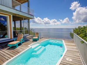 Pool with ocean view