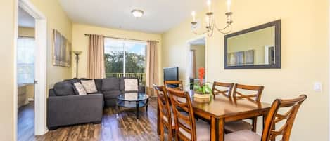 Dining Table and Living Room