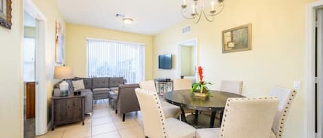 Dining Table and Living Room