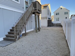 Rear yard with BBQ grill