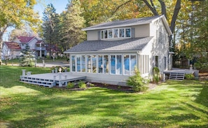 Two decks for relaxing with excellent lake views from both