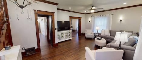 Large living room and entry.