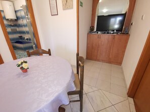 Dining area. Kitchen with dining area